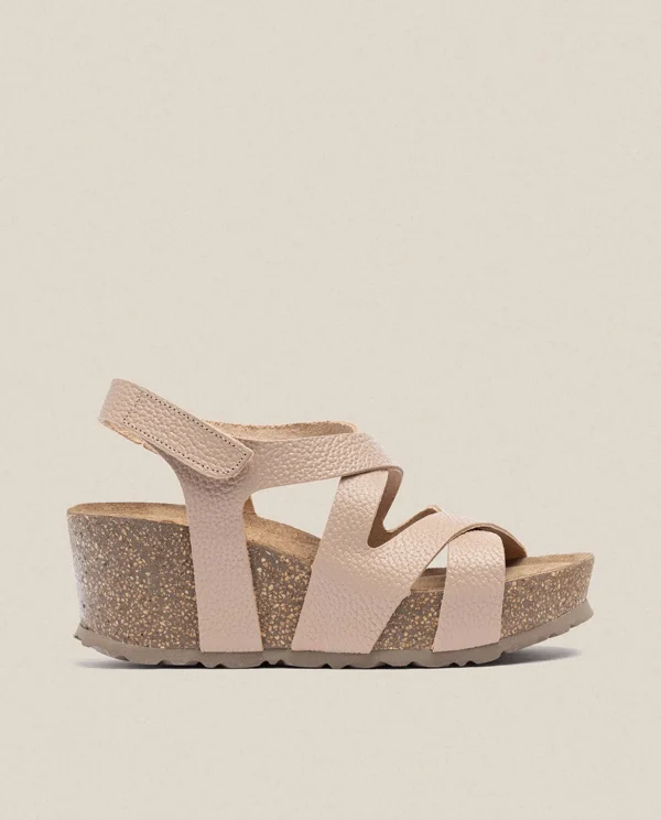 Yokono Wedge Sandal BARI-303 Beige Flash Sale