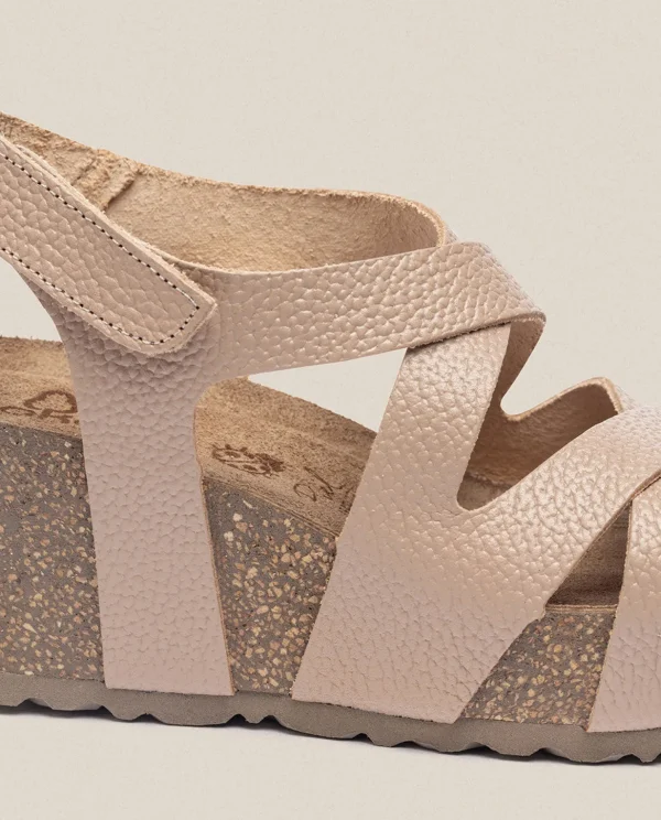 Yokono Wedge Sandal BARI-303 Beige Flash Sale