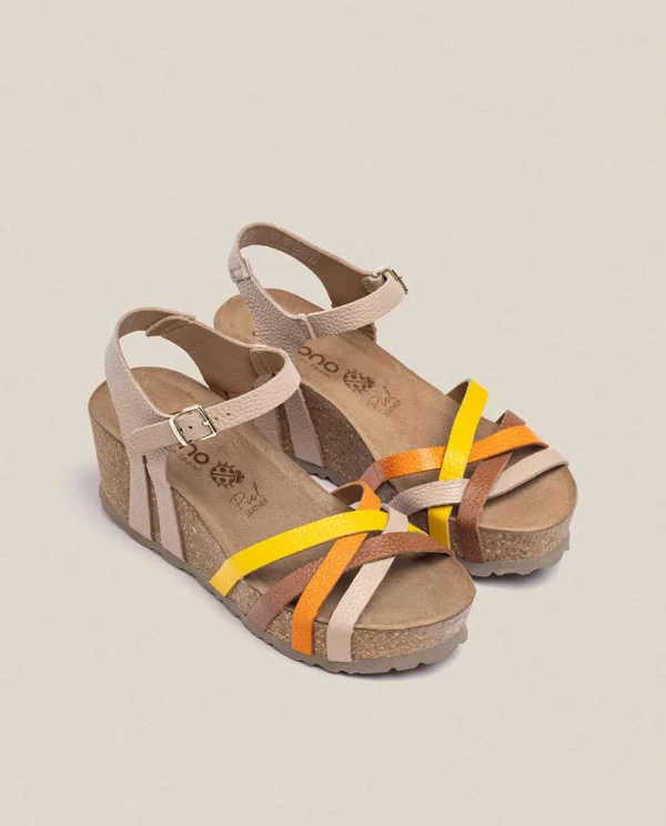 Yokono Wedge Sandal BARI-302 Beige Hot