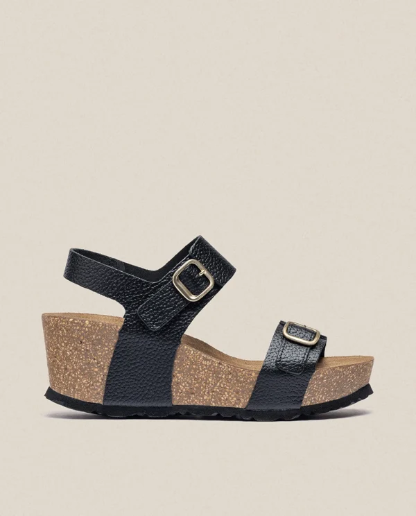 Yokono Wedge Sandal BARI-301 Black Online