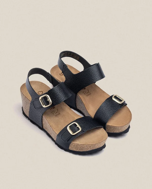 Yokono Wedge Sandal BARI-301 Black Online