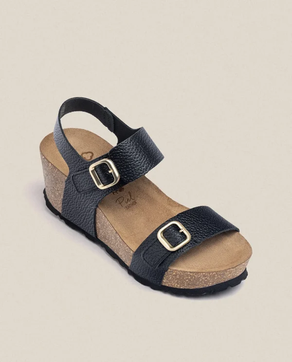Yokono Wedge Sandal BARI-301 Black Online