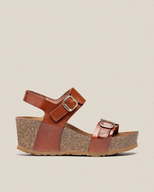Yokono Wedge Sandal BARI-301 Brown Flash Sale