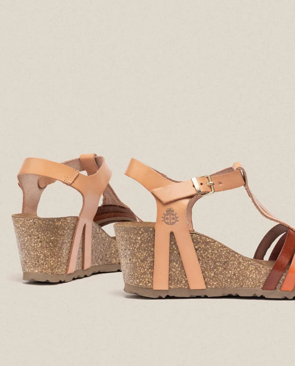 Yokono Wedge Sandal CADIZ-301 Beige Best Sale