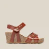 Yokono Wedge Sandal CADIZ-303 Brown Cheap