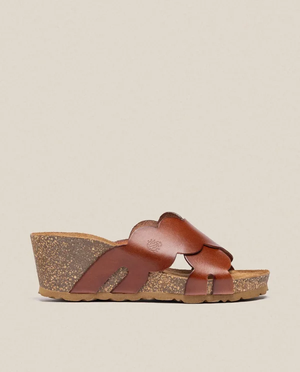 Yokono Wedge Sandal CADIZ-300 Brown Shop