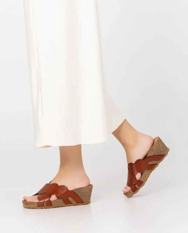 Yokono Wedge Sandal CADIZ-300 Brown Shop