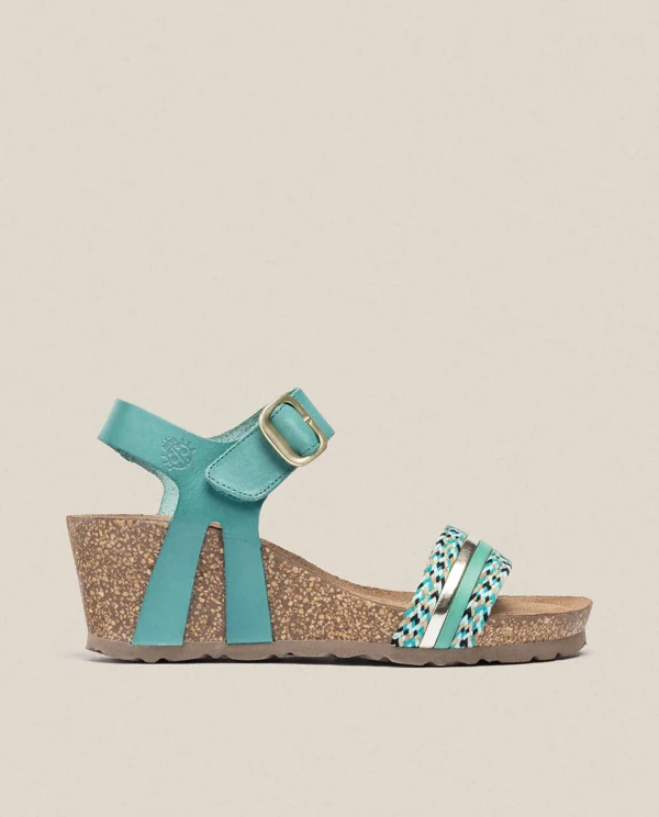 Yokono Wedge Sandal CADIZ-306 Green Cheap