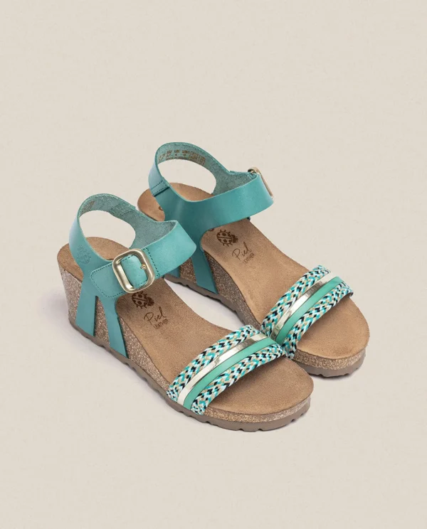 Yokono Wedge Sandal CADIZ-306 Green Cheap
