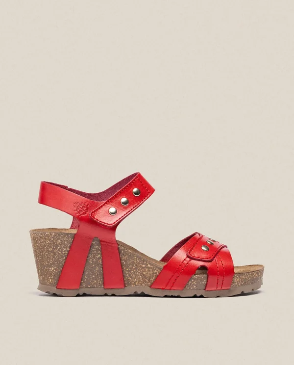 Yokono Wedge Sandal CADIZ-303 Red Best Sale