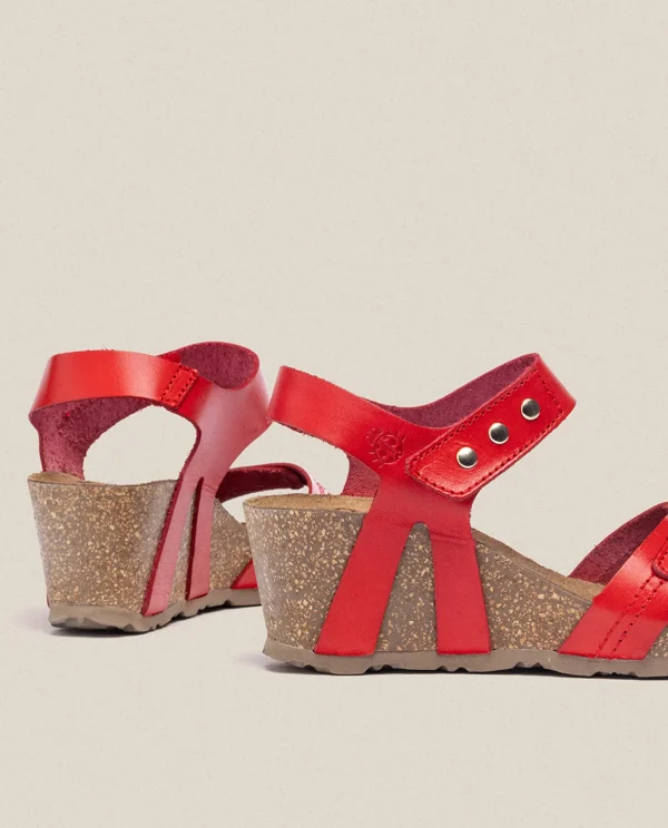 Yokono Wedge Sandal CADIZ-303 Red Best Sale