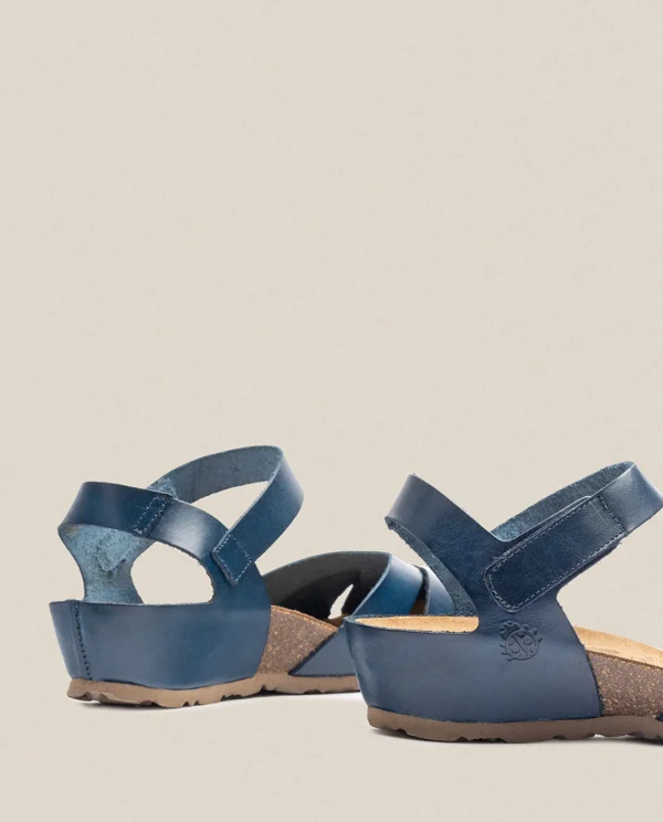 Yokono Wedge Sandal Monaco 186 Blue Flash Sale