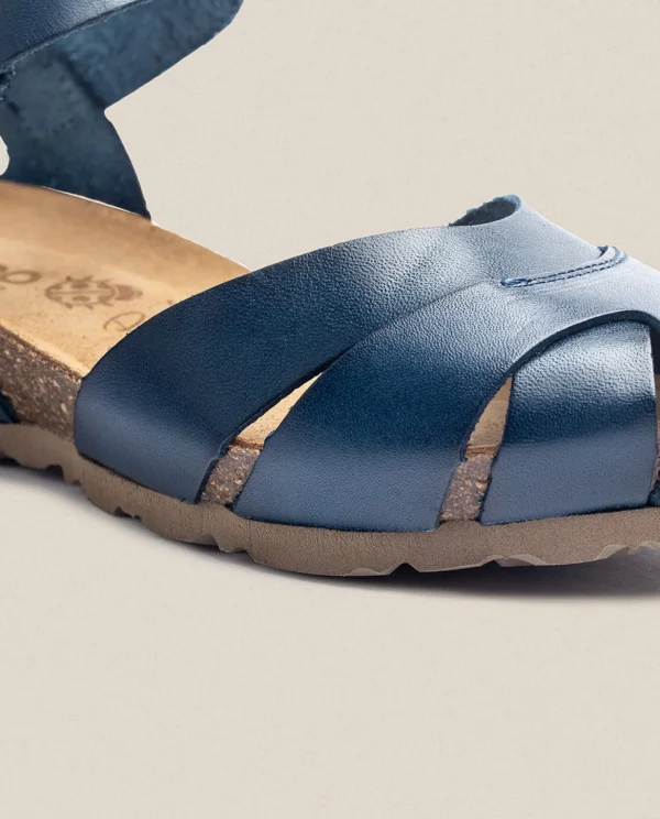 Yokono Wedge Sandal Monaco 186 Blue Flash Sale