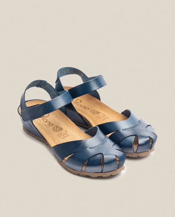 Yokono Wedge Sandal Monaco 186 Blue Flash Sale