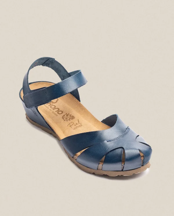 Yokono Wedge Sandal Monaco 186 Blue Flash Sale
