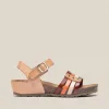 Yokono Wedge Sandal MONACO-051 Brown Flash Sale