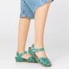 Yokono Wedge Sandal MONACO-047 Green Flash Sale