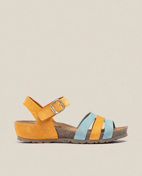 Yokono Wedge Sandal MONACO-048 Orange Best Sale