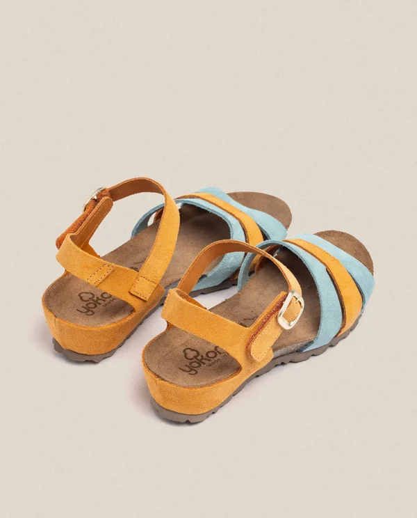 Yokono Wedge Sandal MONACO-048 Orange Best Sale