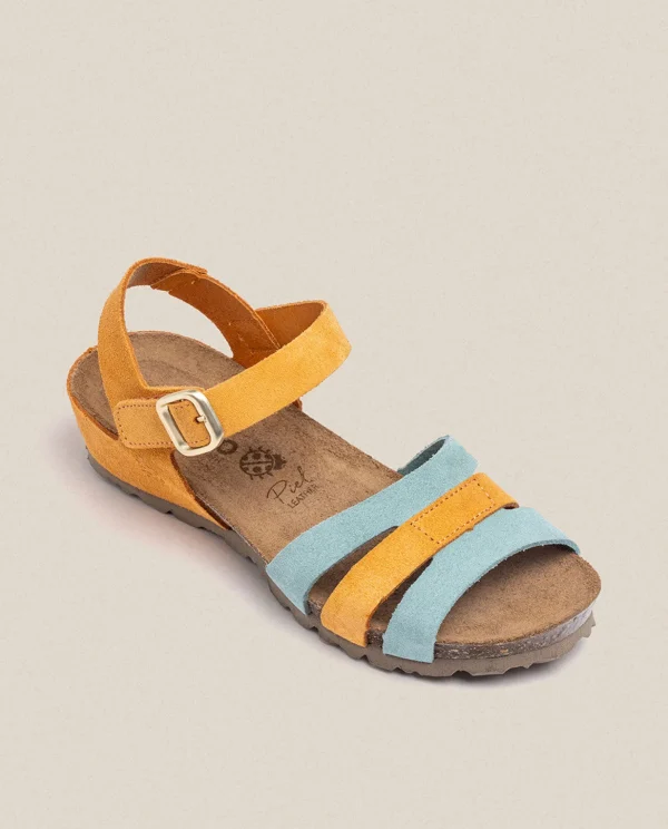 Yokono Wedge Sandal MONACO-048 Orange Best Sale