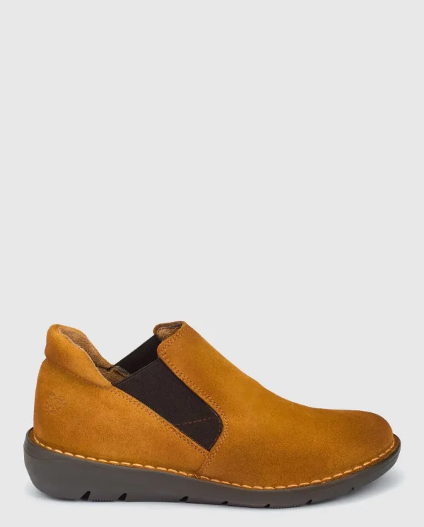 Yokono Wedge Shoe Lyon 003 Brown Clearance