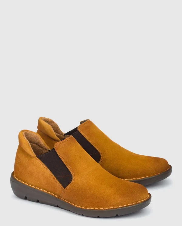 Yokono Wedge Shoe Lyon 003 Brown Clearance