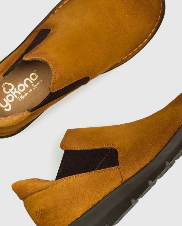 Yokono Wedge Shoe Lyon 003 Brown Clearance