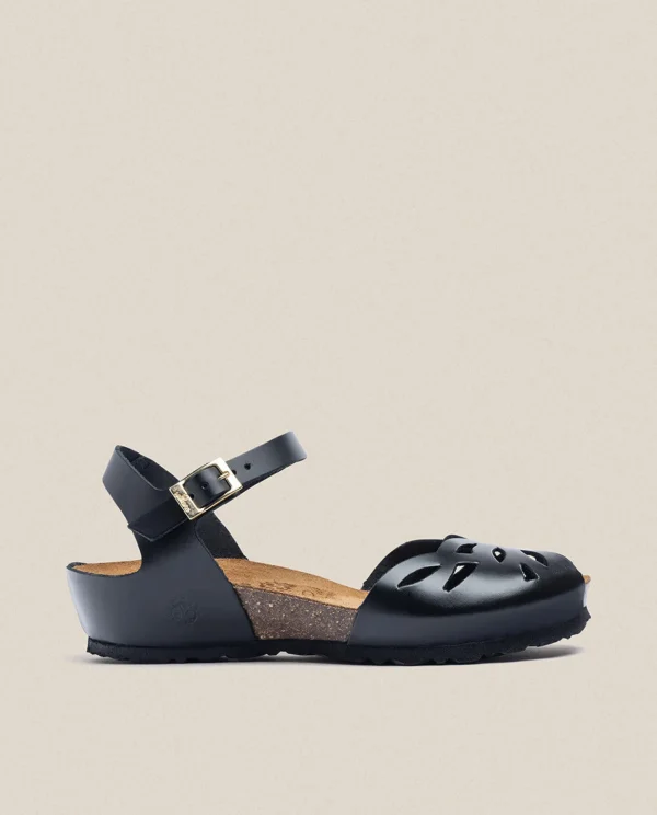 Yokono Wedged Sandal MONACO-003 Black Best