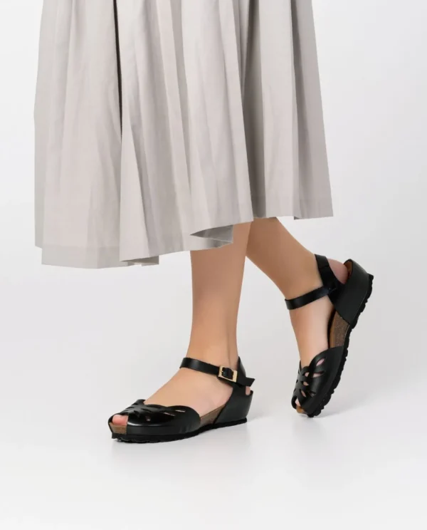 Yokono Wedged Sandal MONACO-003 Black Best