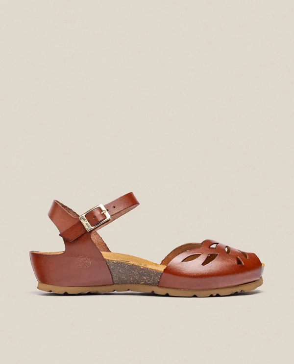 Yokono Wedged Sandal MONACO-003 Brown Best