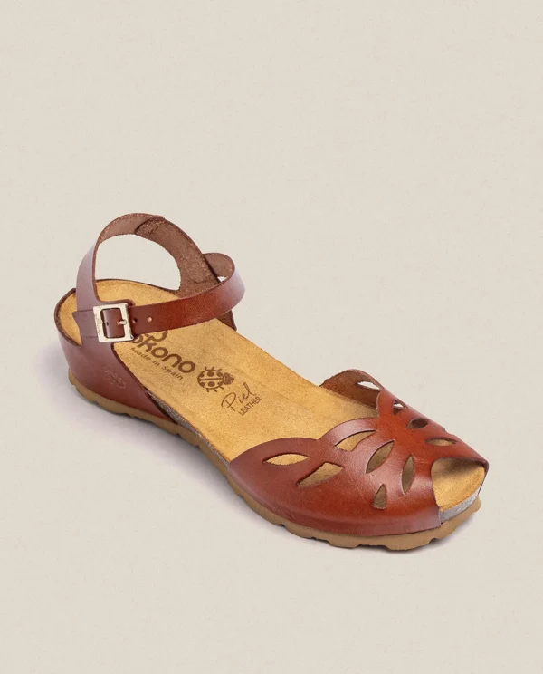 Yokono Wedged Sandal MONACO-003 Brown Best